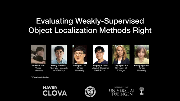 evaluating weakly supervised object localization methods