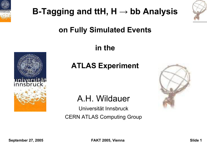 b tagging and tth h bb analysis