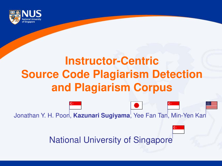 instructor centric source code plagiarism detection and