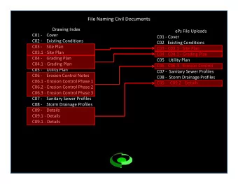 File Naming Civil Documents Drawing Index ePs File Uploads C01   Cover C01  Cover C02
