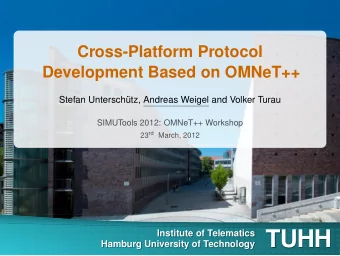 TUHH  Institute of Telematics  TUHH  Hamburg University of Technology  Hamburg University of