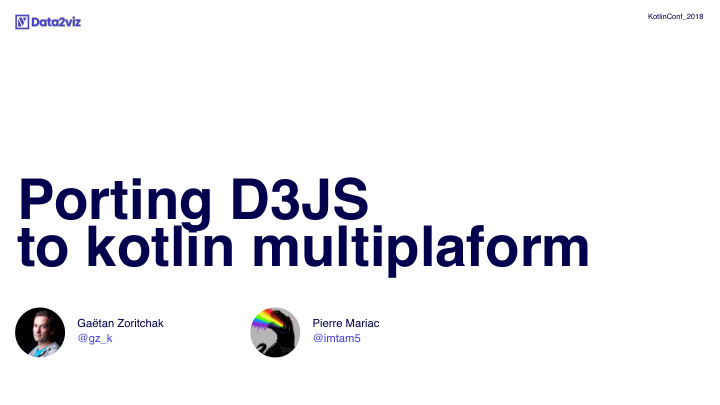 porting d3js to kotlin multiplaform