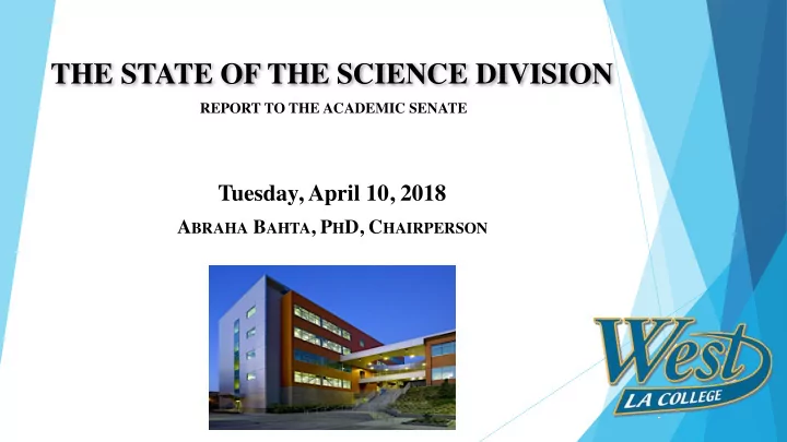 the state of the science division