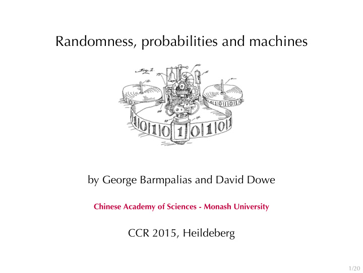 randomness probabilities and machines