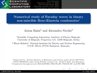 Numerical study of Faraday waves in binary non-miscible Bose-Einstein condensates  z 1 and