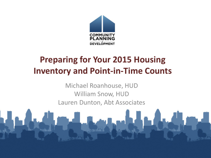 preparing for your 2015 housing inventory and point in