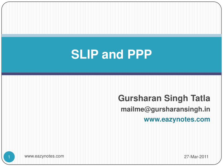 slip and ppp