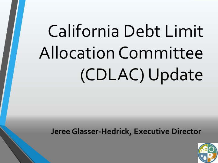 california debt limit allocation committee cdlac update