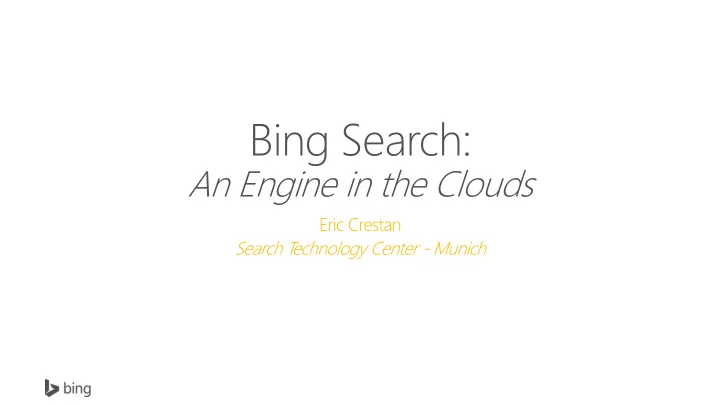 bing search