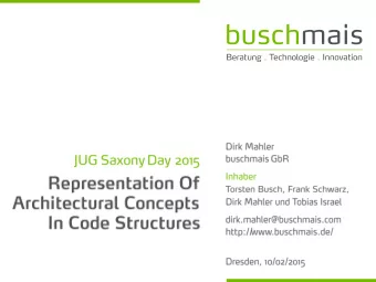 Mind The Gap!  Setting Up A Code Structure  Building Bridges  Representation Of