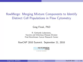 flowMerge: Merging Mixture Components to Identify  Distinct Cell Populations in Flow Cytometry