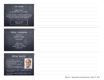 CS Lunch RABBIT TRACKS An Animated film by Luke Jaeger!  A journey through a mortality-infused