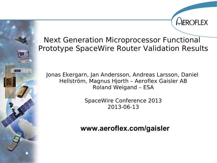next generation microprocessor functional prototype