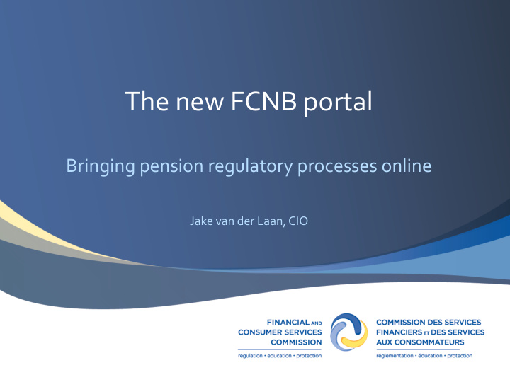 the new fcnb portal