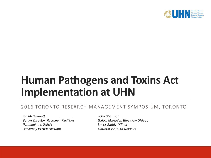 human pathogens and toxins act