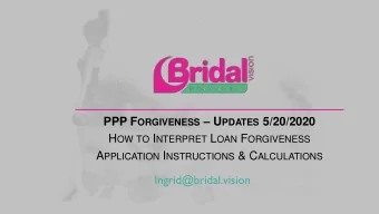 Ingrid@bridal.vision  Legislation and further guidance for many of the items are still unclear and