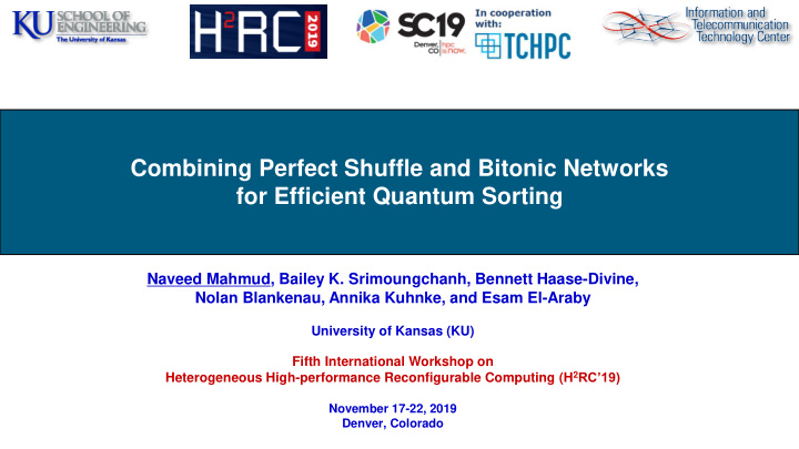 for efficient quantum sorting