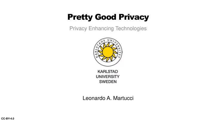 pretty good privacy