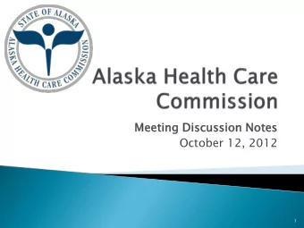 Meeting  ting Discussi  ussion  on Notes  October 12, 2012  1  Employers have an impact on