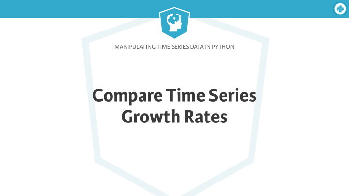 compare time series growth rates