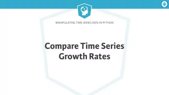 Compare Time Series  Growth Rates  Manipulating Time Series Data in Python  Comparing Stock
