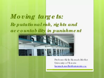 ge ts:  Mo ving tar  Re putatio nal r  isk, r  ights and  ac c o untability in punishme nt  Source: