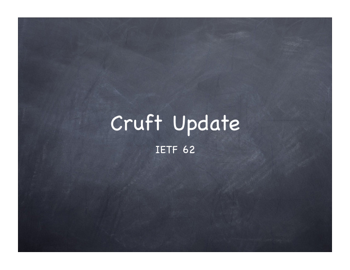 cruft update