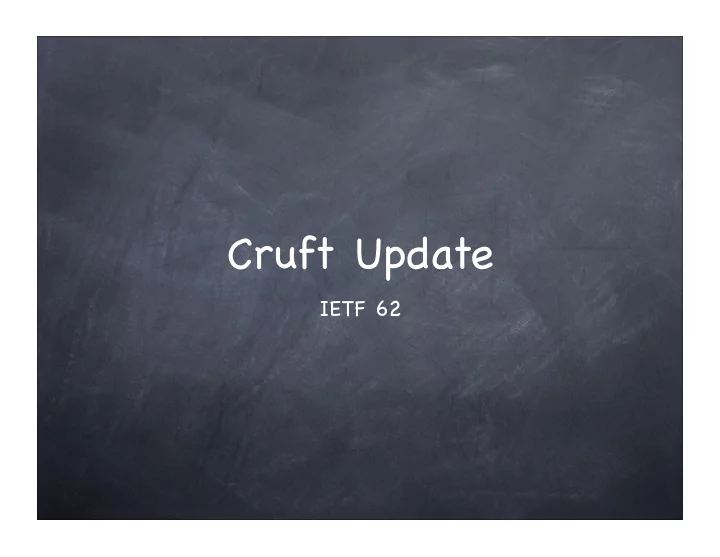 cruft update