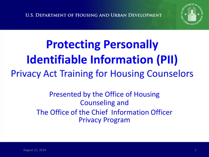 protecting personally identifiable information pii