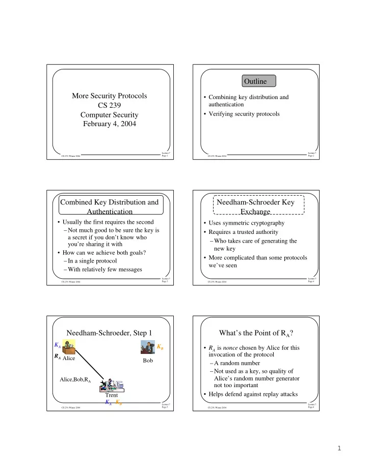 outline more security protocols