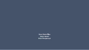 TETRA to 2035 and beyond Dave Chater   Lea  J  eppe J  epsen  Brian M urgatroyd  Agenda