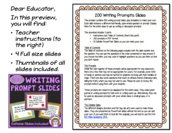 Dear Educator,  In this preview,  you will find:  T  eacher  instructions (to  the right)  4
