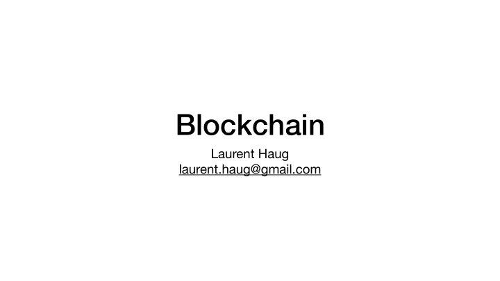 blockchain