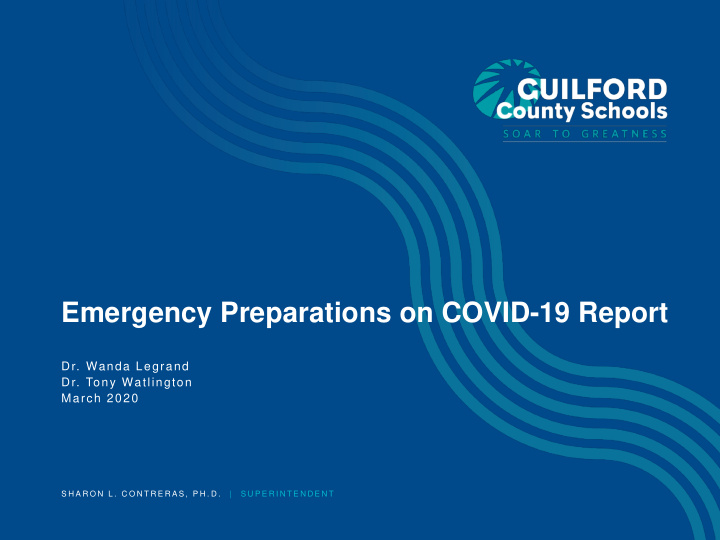 emergency preparations on covid 19 report