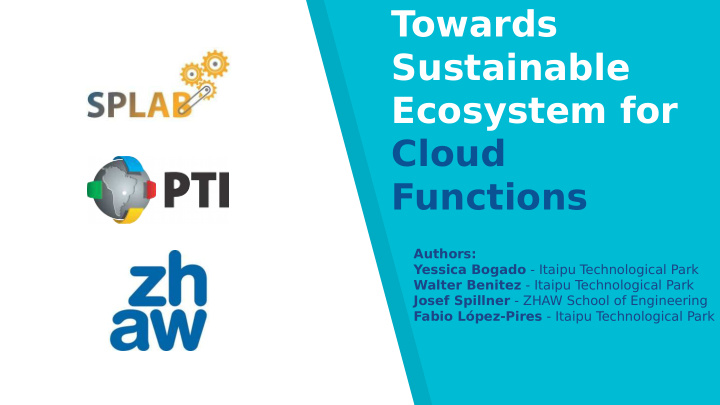 towards sustainable ecosystem for cloud functions