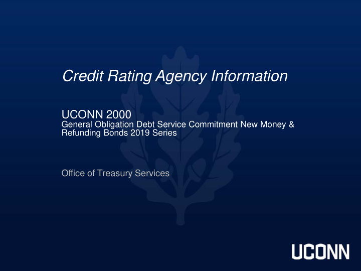 credit rating agency information