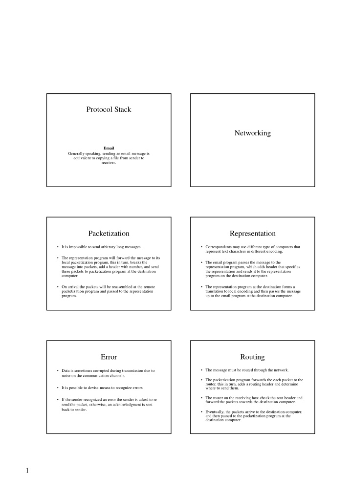 protocol stack networking