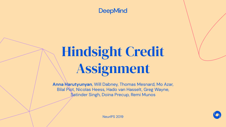 hindsight credit assignment