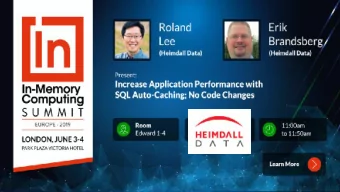 1  Executive Summary  Database Proxies:    Improves SQL read/write performance and