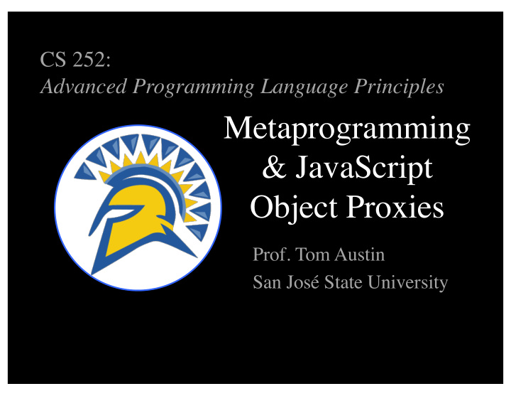 metaprogramming javascript object proxies