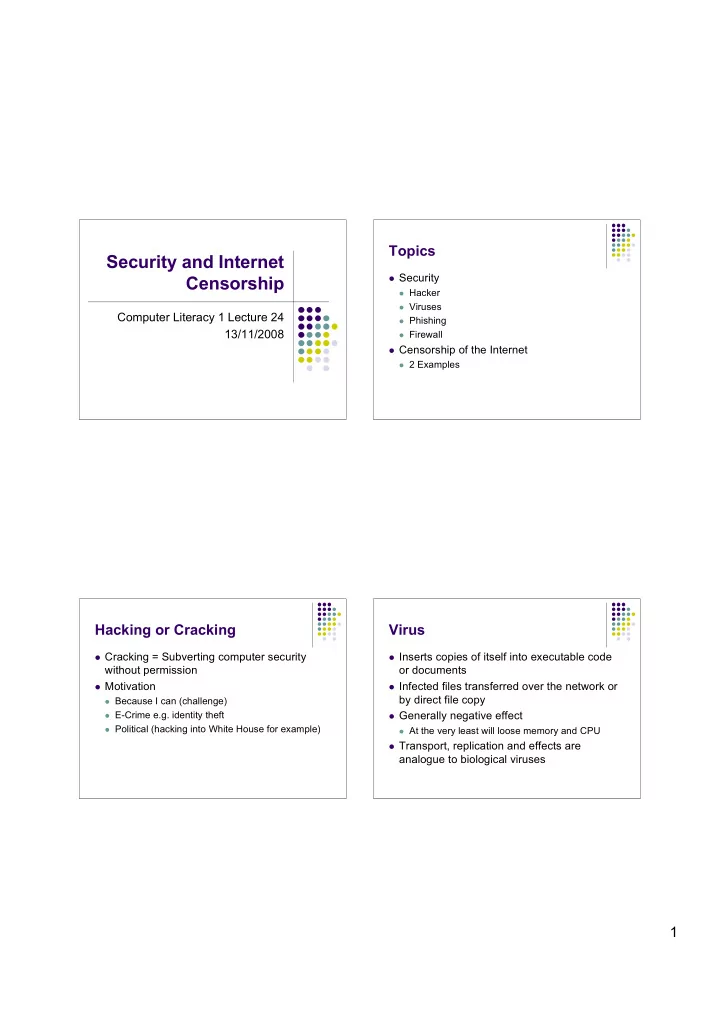 security and internet