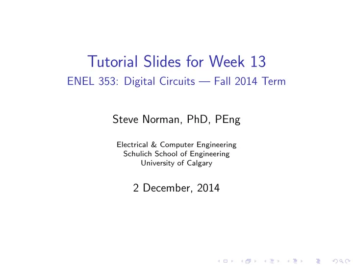 tutorial slides for week 13