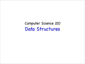 Data Structures  Summary   Today   In-class work on Java: Gnome   Static data and methods