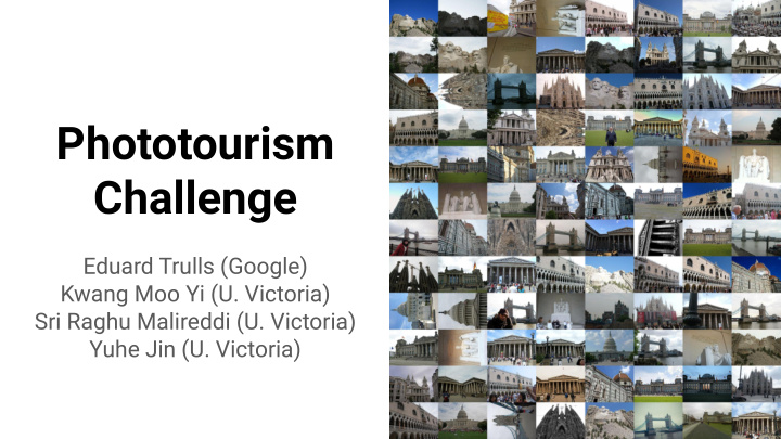 phototourism challenge