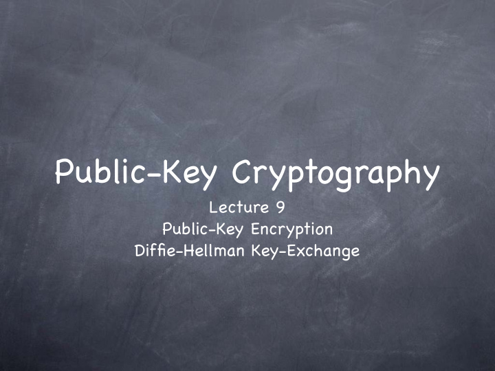 public key cryptography