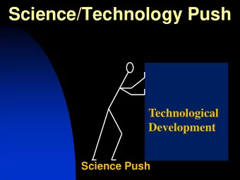 Science/Technology Push  Technological  Development  Science Push  Market Pull  Incremental