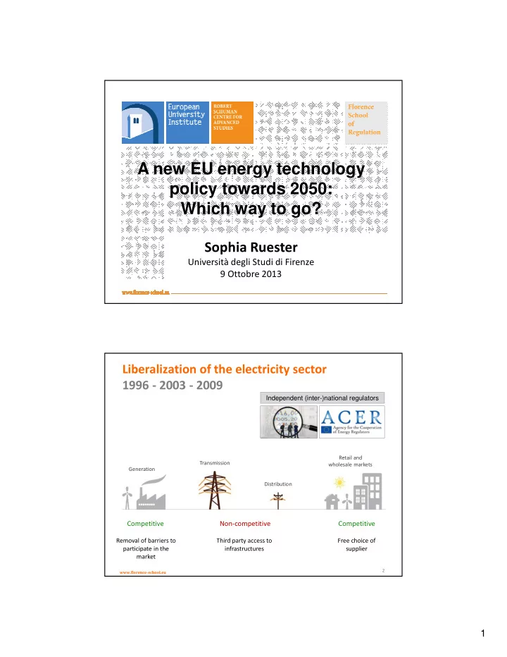 a new eu energy technology policy towards 2050 which way