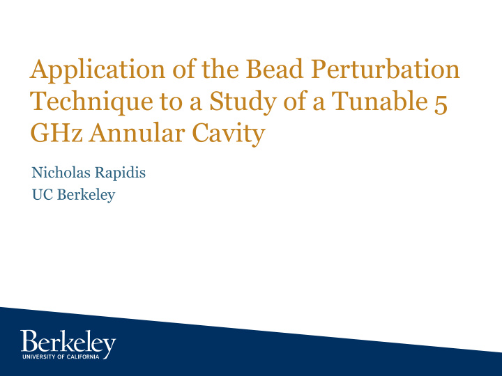 application of the bead perturbation