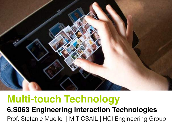 multi touch technology