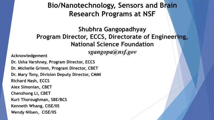 bio nanotechnology sensors and brain